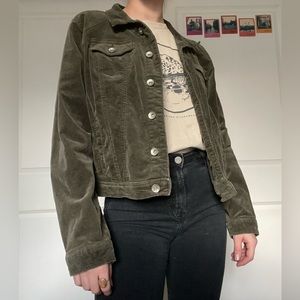 Cato corduroy green jacket